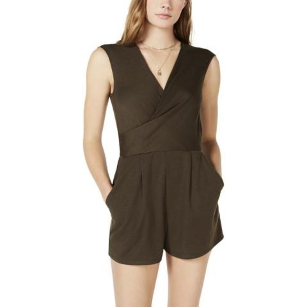 Fishbowl | Olive Sleeveless Playsuit Romper